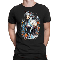 Aesthetic Horse Illustration T-shirt | Artistshot