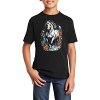 Aesthetic Horse Illustration Basic Youth T-shirt | Artistshot