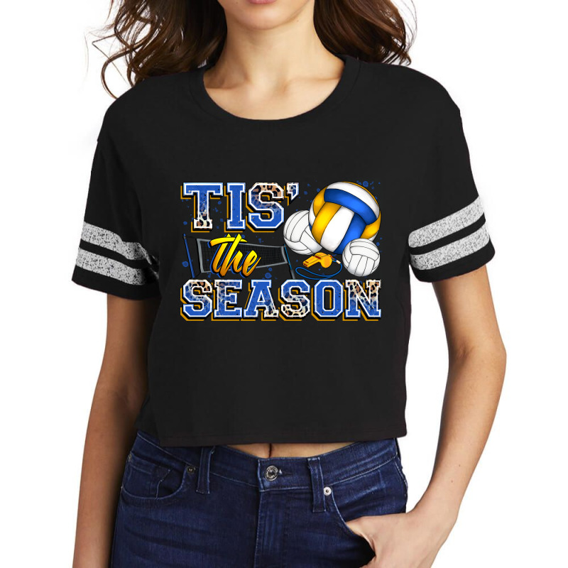 Tis' The Season Volleyball Scorecard Crop Tee by Zillion Design Studio | Artistshot