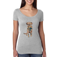 An Active Cattle Dog And Boxe Women's Triblend Scoop T-shirt | Artistshot