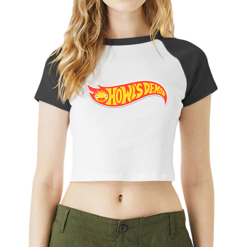 Howl's Demon! Raglan Crop Top by Raffiti | Artistshot