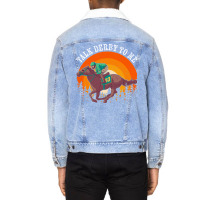 Talk Derby To Me Horse Racing Jockey Horse Owner G Unisex Sherpa-lined Denim Jacket | Artistshot