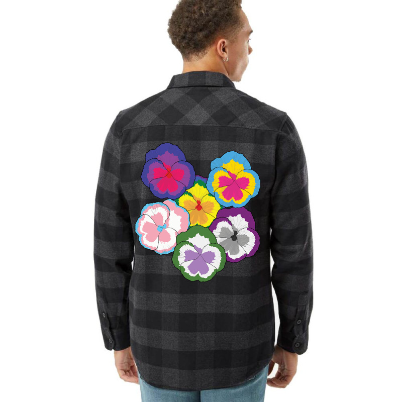 Sexual Pansies Lgbt Pride Pansy Flowers Equality R Flannel Shirt by Ziz | Artistshot