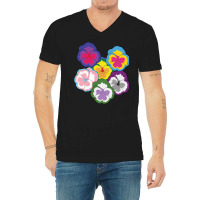 Sexual Pansies Lgbt Pride Pansy Flowers Equality R V-neck Tee | Artistshot