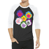 Sexual Pansies Lgbt Pride Pansy Flowers Equality R 3/4 Sleeve Shirt | Artistshot