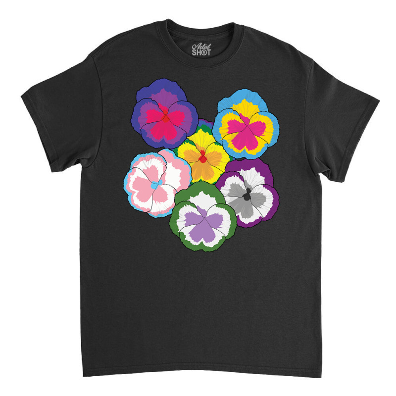 Sexual Pansies Lgbt Pride Pansy Flowers Equality R Classic T-shirt by Ziz | Artistshot