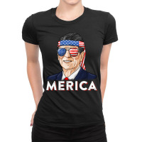 Reagan Ronald Us Merica Usa President Conservative Ladies Fitted T-shirt | Artistshot