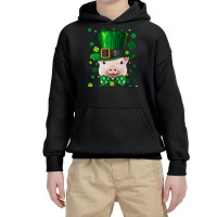 Pig St Patricks Day Animal Leprechaun Youth Hoodie | Artistshot