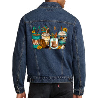 Indian Headdress Coffee Cups Men Denim Jacket | Artistshot