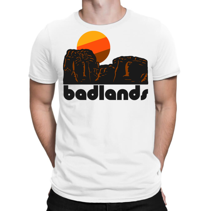 Retro Badlands ))(( Tourist Souvenir National Park T-shirt | Artistshot