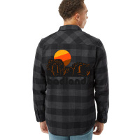 Retro Badlands ))(( Tourist Souvenir National Park Flannel Shirt | Artistshot