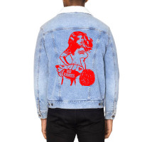 Retro Atlanta Cheerleader Unisex Sherpa-lined Denim Jacket | Artistshot