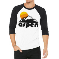 Retro Aspen ))(( Tourist Souvenir Travel Design 3/4 Sleeve Shirt | Artistshot