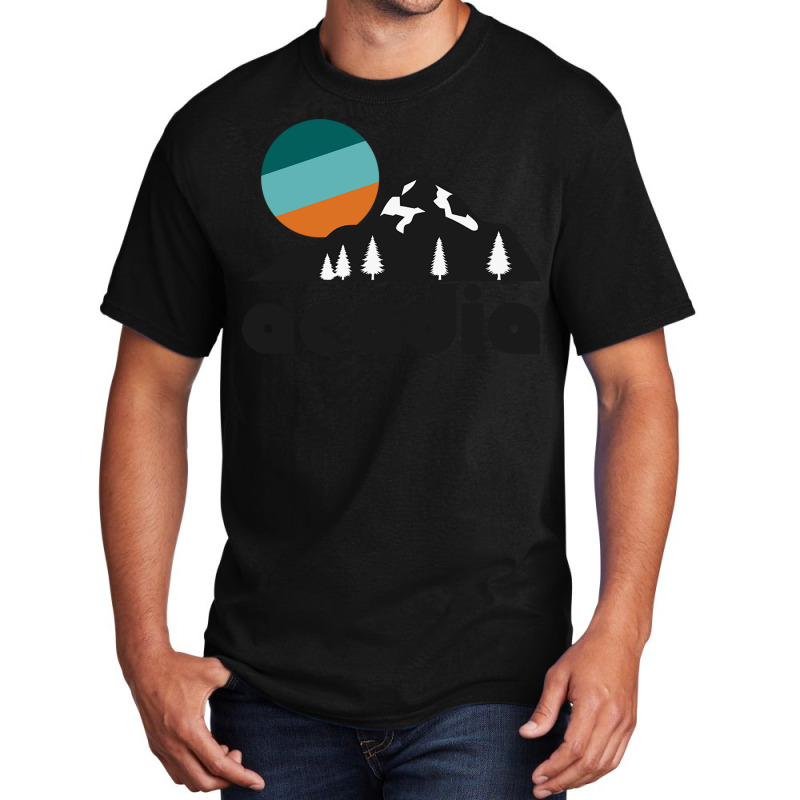 Retro Acadia ))(( Tourist Souvenir National Park D Basic T-shirt | Artistshot