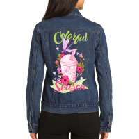 Colorful Season Ladies Denim Jacket | Artistshot