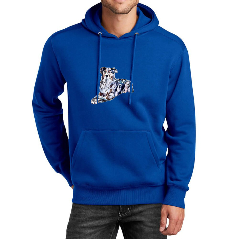 A Gorgeous Australian Shepher Unisex Hoodie by Kemnabi | Artistshot