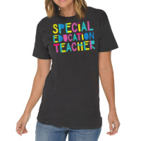 Special Education Teacher Gift Idea Cute Back To S Vintage T-shirt | Artistshot