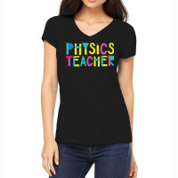 Physics Teacher Gift Idea Cute Back To School Women's V-neck T-shirt | Artistshot