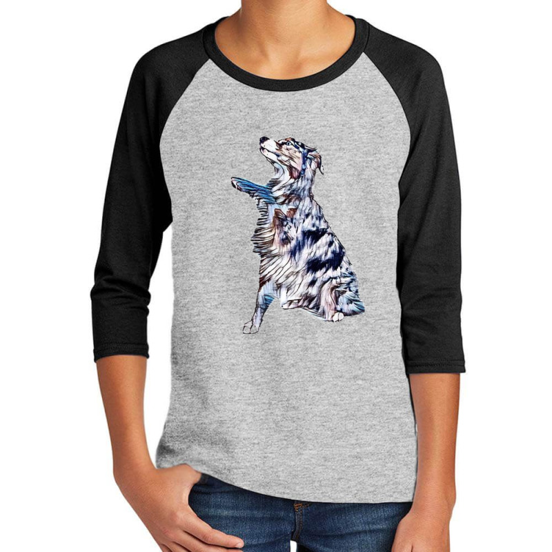 Australian Shepherd Dog Offer Youth 3/4 Sleeve by Kemnabi | Artistshot