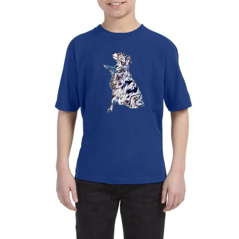 Australian Shepherd Dog Offer Youth Tee by Kemnabi | Artistshot