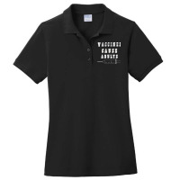 Vaccines Cause Adults Funny Pharmacy (4) Ladies Polo Shirt | Artistshot