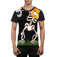 Skeleton Soccer Halloween Dabbing Dance Kids Costu Graphic T-shirt | Artistshot