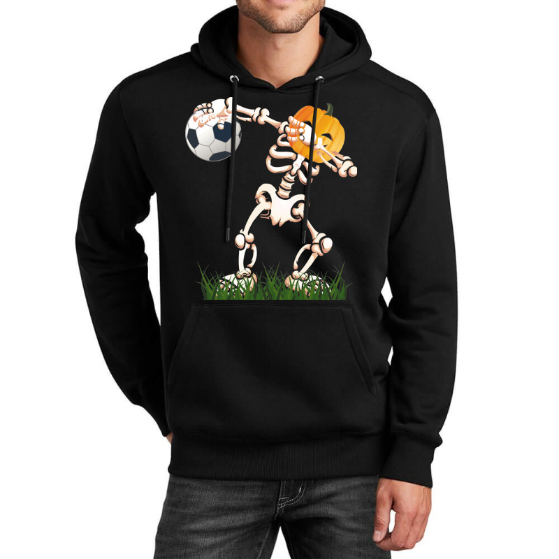 Skeleton Soccer Halloween Dabbing Dance Kids Costu Unisex Hoodie | Artistshot