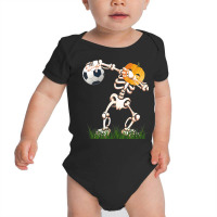 Skeleton Soccer Halloween Dabbing Dance Kids Costu Baby Bodysuit | Artistshot