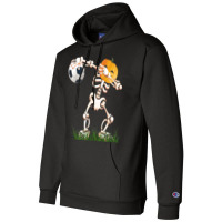 Skeleton Soccer Halloween Dabbing Dance Kids Costu Champion Hoodie | Artistshot