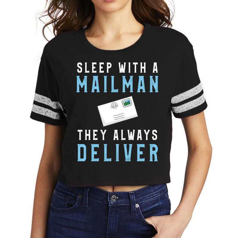 Sleep With Mailman They Always Deliver (2) Scorecard Crop Tee by binly | Artistshot