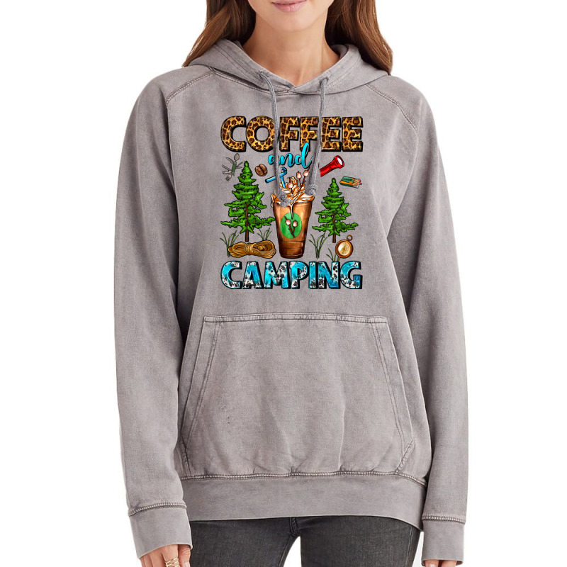 Coffee And Camping Frappe Vintage Hoodie | Artistshot