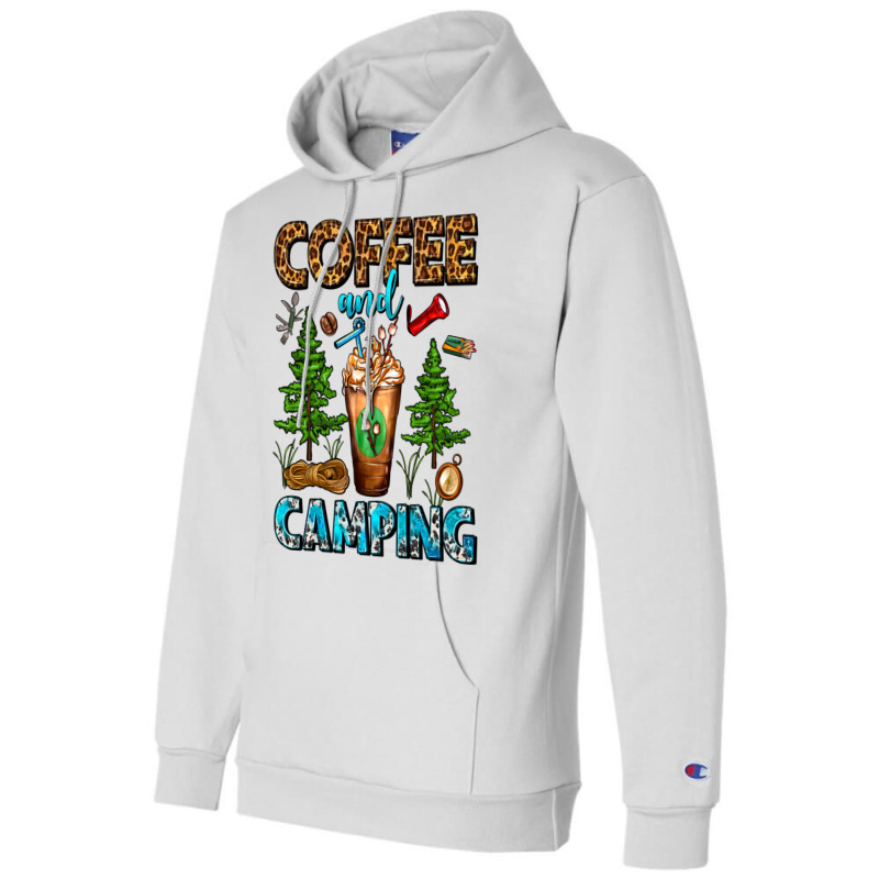 Coffee And Camping Frappe Champion Hoodie | Artistshot