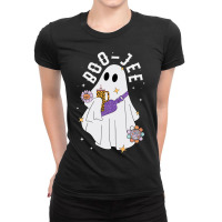 Boujee Boo-jee Spooky Season Cute Ghost Halloween Ladies Fitted T-shirt | Artistshot