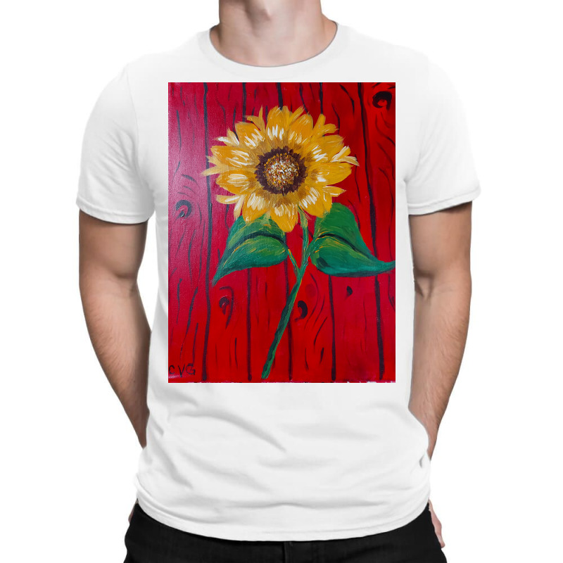 Hand Painted Sunflower T-Shirt by CanadianWilds | Artistshot