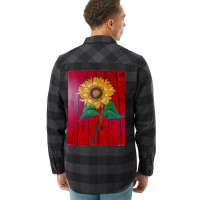 Hand Painted Sunflower Flannel Shirt | Artistshot