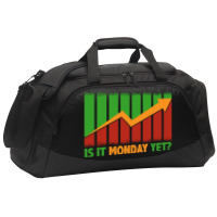 Is It Monday Yet Funny Stock Market Trading Active Duffel | Artistshot