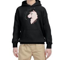 Funny Llama With Class, Tophat   Monocle Cute Lama Youth Hoodie | Artistshot