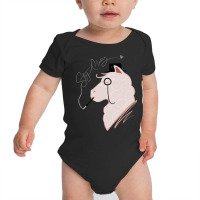 Funny Llama With Class, Tophat   Monocle Cute Lama Baby Bodysuit | Artistshot