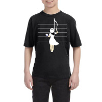 Woman Painting Music Notes For Classical Music Lov Youth Tee | Artistshot