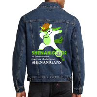 Shenanigator (n) A Person Who Instigates Shenaniga Men Denim Jacket | Artistshot