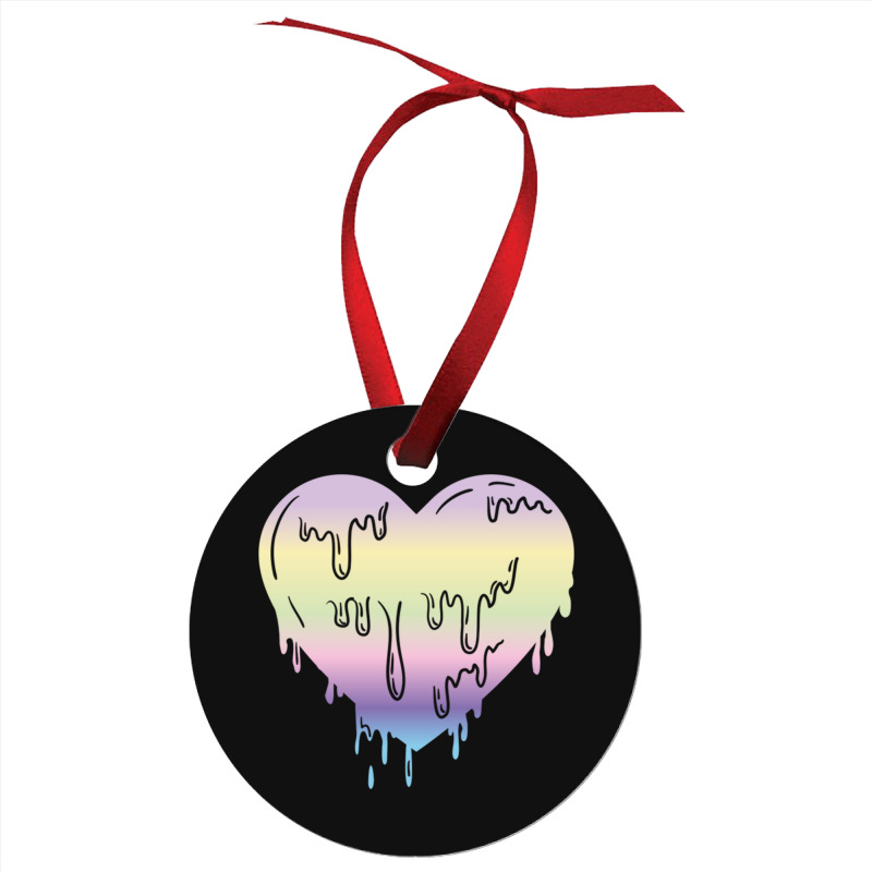 Pastel Goth Dripping Heart For Pastel Goth Lover Ornament | Artistshot