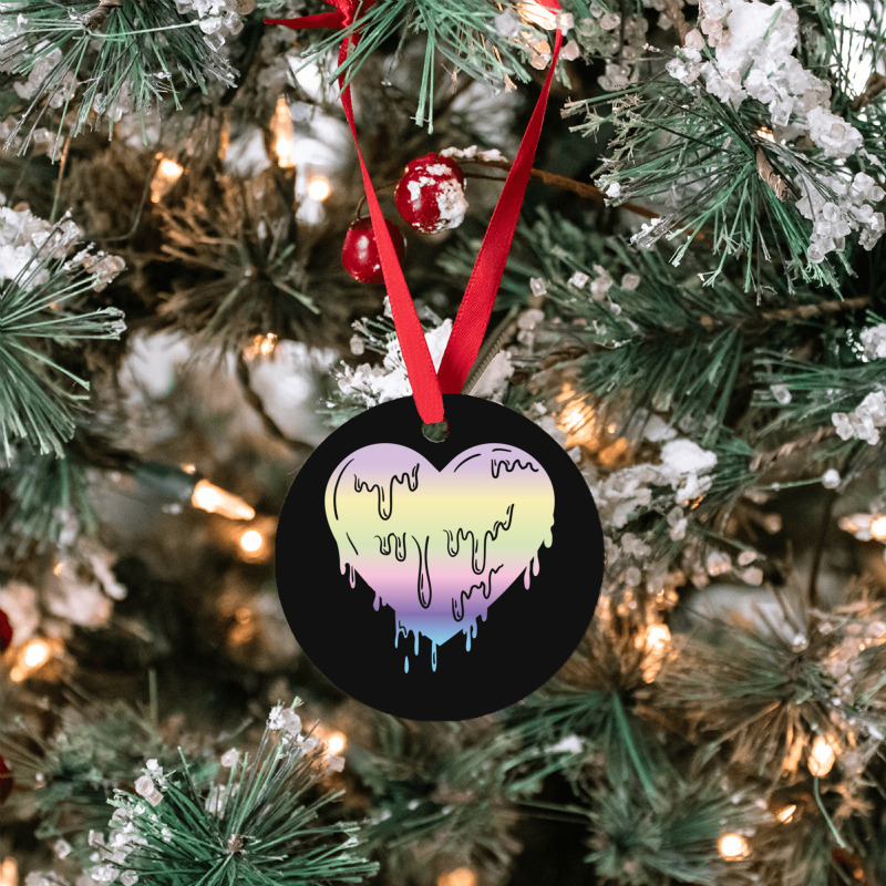 Pastel Goth Dripping Heart For Pastel Goth Lover Ornament | Artistshot