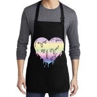 Pastel Goth Dripping Heart For Pastel Goth Lover Medium-length Apron | Artistshot