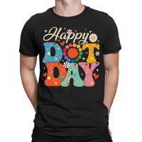 Happy Dot Day Hippie Flowers Smile Face Groovy T-shirt | Artistshot