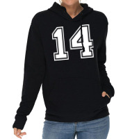 Number 14 Fourteen Back Lightweight Hoodie | Artistshot