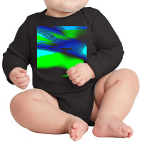 Blue Green Black Abstract Art T  Shirt Blue Green Black Abstract Art T Long Sleeve Baby Bodysuit | Artistshot