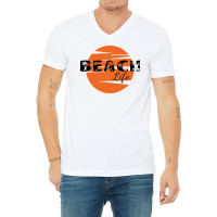 Beach Life Palm Trees V-neck Tee | Artistshot