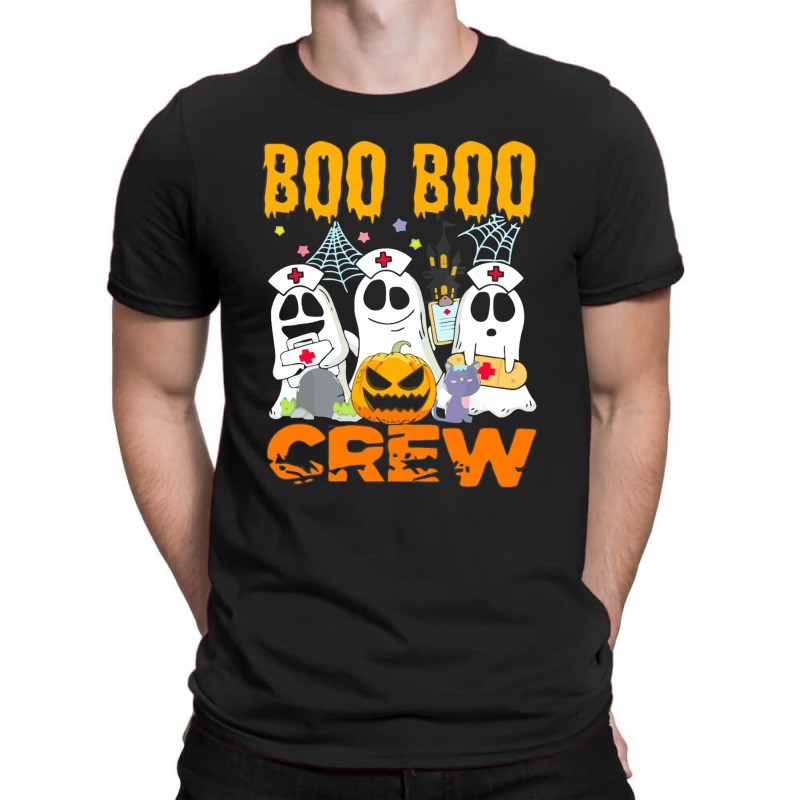 Boo Boo Crew Nurse Team ,halloween Ghost Boo Crew T-Shirt by Syakiya | Artistshot