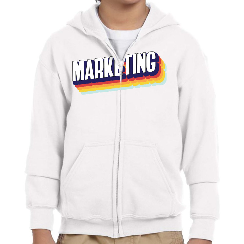 Marketing Youth Zipper Hoodie by Delique | Artistshot