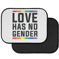 Love Has No Gender   Lgbt Quote (pink) Rear Car Mat | Artistshot